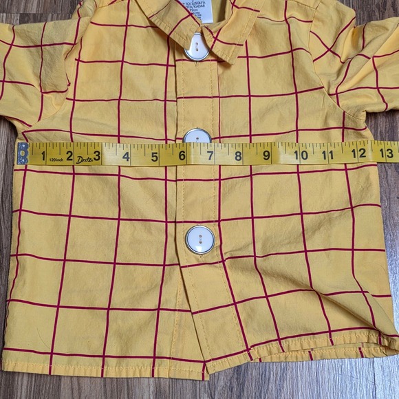 Disney Collection Woody Costume Outfit Boy's Size 2 Yellow Shirt & Blue Pants - Picture 6 of 15